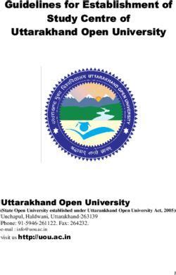 Guidelines for Establishment of Study Centre of Uttarakhand Open University