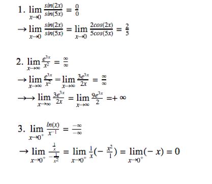 L’Hôpital’s Rule - Calculus Study guide