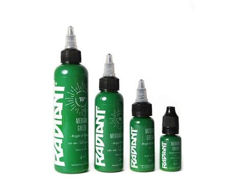 Medium Green - Radiant Colors Ink - Tattoo Inks - Worldwide Tattoo Supply