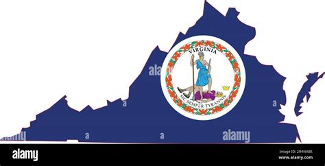 Map of Virginia State USA Stock Vector Image & Art - Alamy