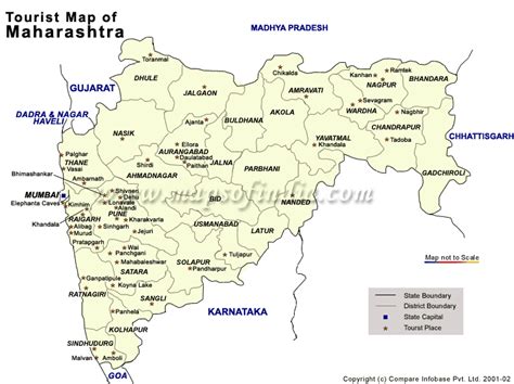 Map of maharashtra map, Tourism map of maharashtra, city map of maharashtra, travel map of ...