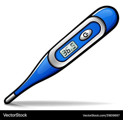 Medical thermometer cartoon isolated Royalty Free Vector