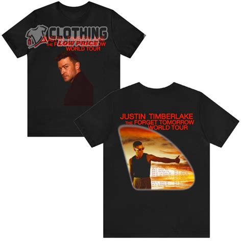 Justin Timberlake Merch, Justin Timberlake Forget Tomorrow World Tour ...