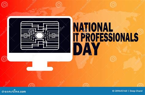 National it Professionals Day Vector Illustration Stock Illustration - Illustration of banner ...