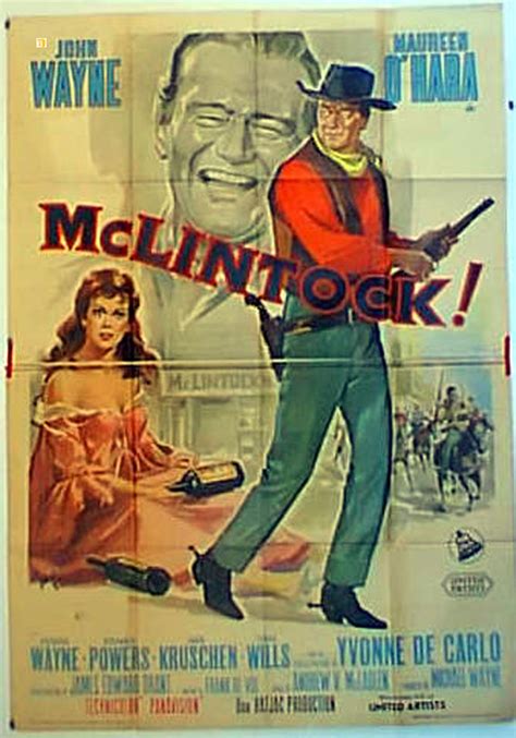 "MCLINTOCK" MOVIE POSTER - "MAC LINTOCK" MOVIE POSTER