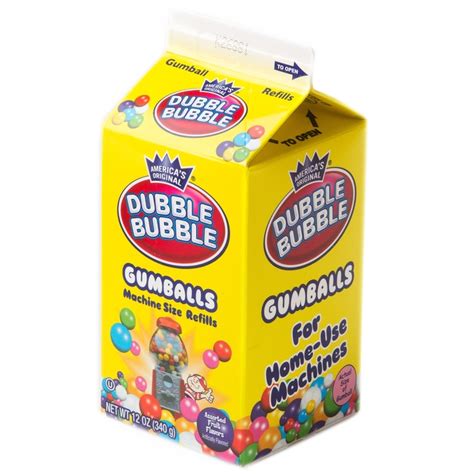 Dubble Bubble Assorted Mini Gumballs Carton - 12 oz Carton • Gumballs • Gumballs, Bubble Gum ...