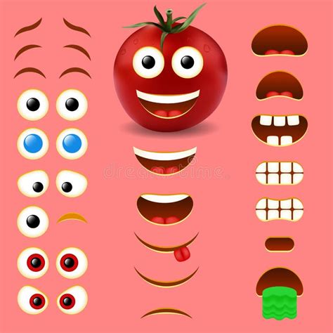 Sad smiley tomato stock vector. Illustration of icon - 70423083