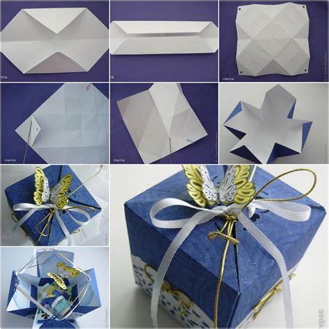 DIY Pretty Origami Gift Box | iCreativeIdeas.com