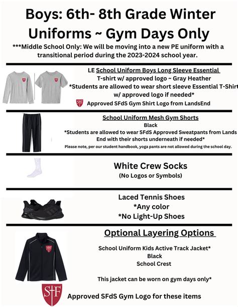 Boys Winter Gym Uniform