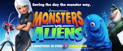 Monsters vs. Aliens (#7 of 26): Extra Large Movie Poster Image - IMP Awards