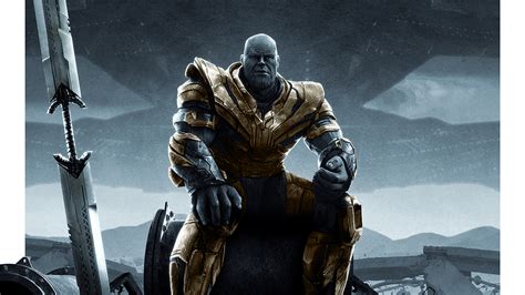 1920x1080 Resolution Thanos Sitting In Avengers Endgame 1080P Laptop Full HD Wallpaper ...