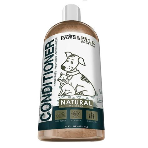 Pets Dog Conditioner 20 oz for Dry Itchy Skin Leave In Detangler and Oatmeal Moisturizer ...