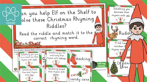 Teacher's Pet » Elf on the Shelf - Rhyming Riddles