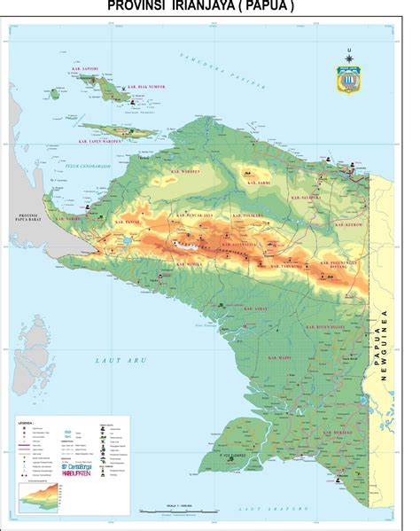 AMAZING INDONESIA: PAPUA PROVINCE MAP