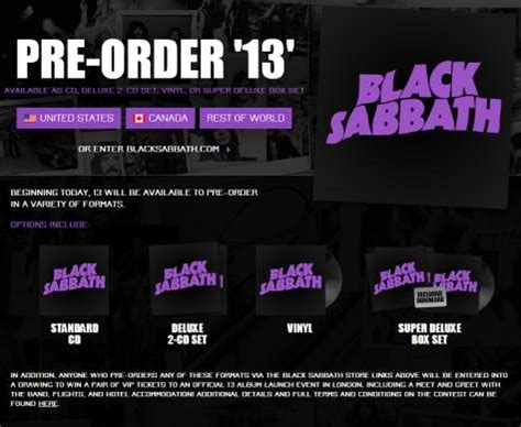 BLACK SABBATH: '13' Album Gets Official Release Date - BLABBERMOUTH.NET