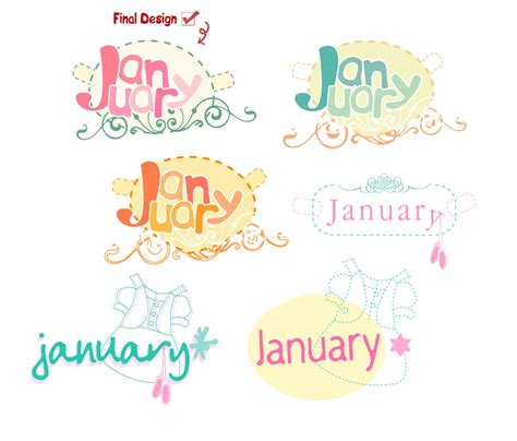 January Logo by GLASSESGIRL on DeviantArt