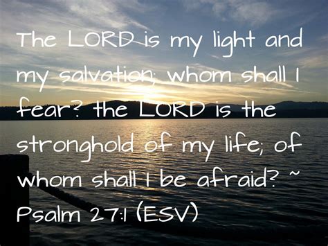 The LORD is my light and my salvation; Whom shall I fear? | Fear of the ...