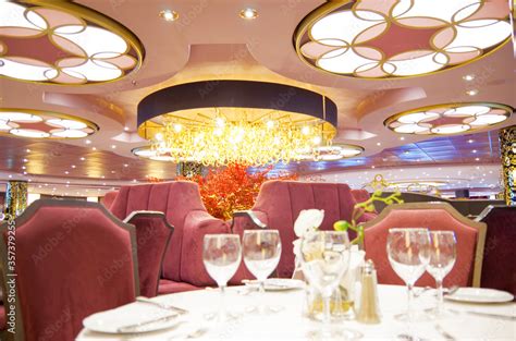 Elegant and formal dining room or restaurant onboard luxury MSC Cruises ...