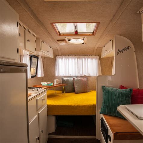 Our bright and sunny sleeping area. Scamp 16' Layout 6 Casita Trailer ...