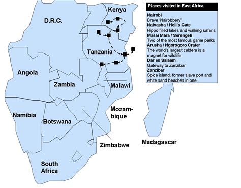 East Africa Map Pictures