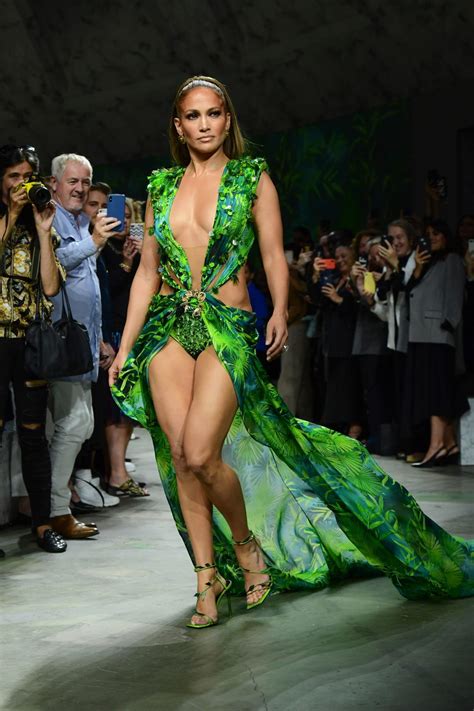 Jennifer Lopez stuns in updated version of her green Versace gown