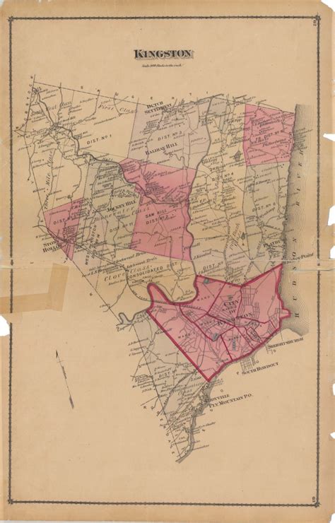 Early Maps of the Town of Kingston (On Display at the Kingston Town Hall) | Ulster County Clerk