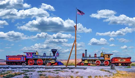 Promontory Summit Golden Spike Painting by Christopher Arndt - Fine Art ...