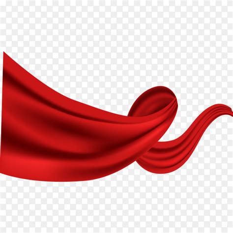 Red silk ribbon on transparent background PNG - Similar PNG