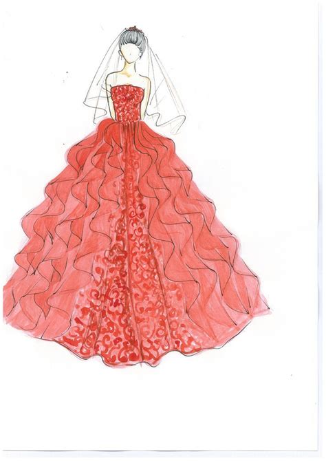 Pin on Wedding gown sketch