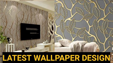 Latest Wallpaper Design | Living Room wallpaper interior | 3D Wallpaper Home Decor - YouTube