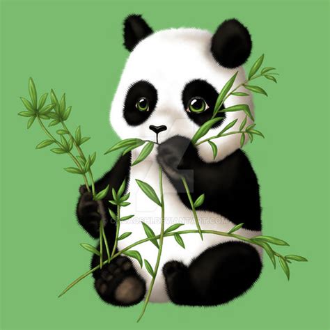 Panda eating by cacaoshi on DeviantArt