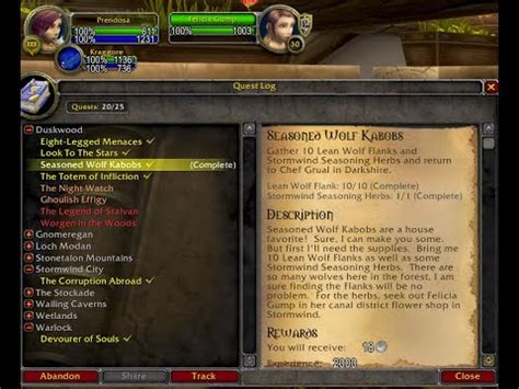 "Stormwind Seasoning Herbs", Location of "Felicia Gump", WoW, WOLTK ...