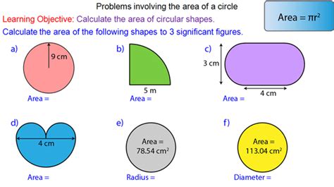 Area of Circles Problems - Mr-Mathematics.com