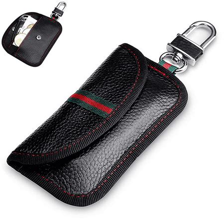 Faraday Cage Car Key Case RFID Key Fob Protector Anti-Theft Pouch Signal Blocking Anti-Hacking ...