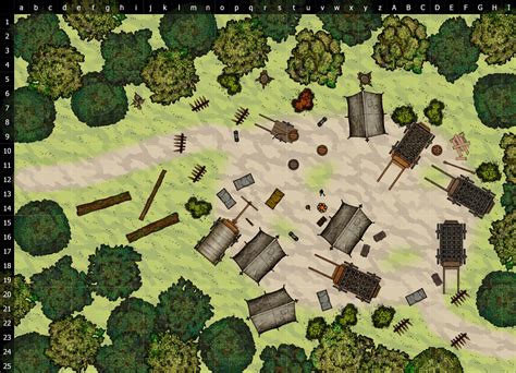 36x26 bandit camp battle map : r/dndmaps