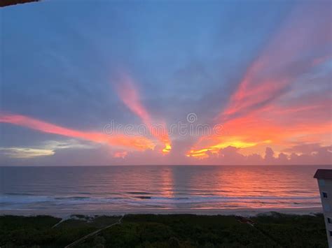 Sunrise Over the Atlantic Ocean Editorial Photo - Image of colorful ...