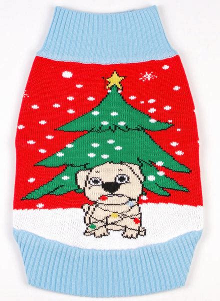 Dog Ugly Christmas Sweater - Dog Tangled with Christmas Lights – Funky Tails