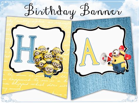 Happy Birthday Banner Minions | BirthdayBuzz