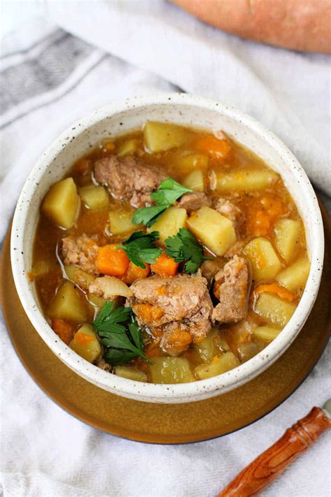 Slow Cooker Lamb Soup. - The Pretty Bee