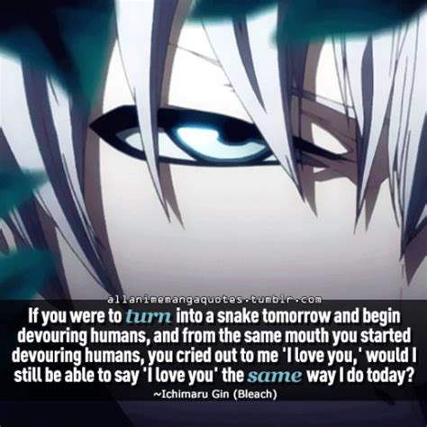 The source of Anime quotes & Manga quotes | Bleach quotes, Gin bleach ...