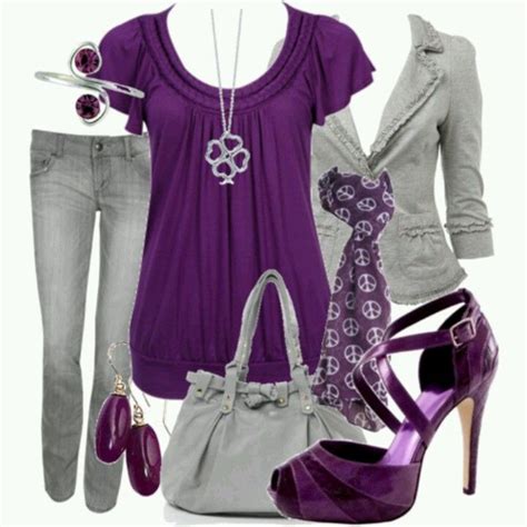 Purple and Greys | Purple outfits, Fashion, Purple fashion