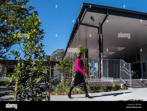 NSW Premier Gladys Berejiklian walking through the grounds of Ku-ring ...