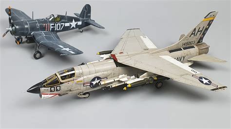 Vought F-8E Crusader (Academy 1/72 Scale Model)#24 - YouTube