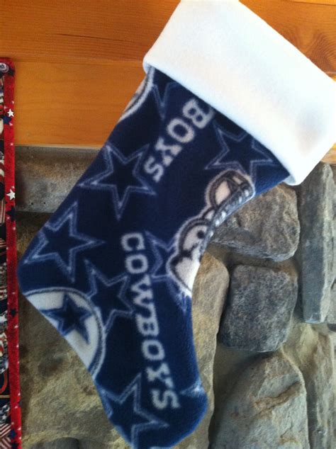 Dallas Cowboys Fleece Christmas Stocking With Name | Etsy