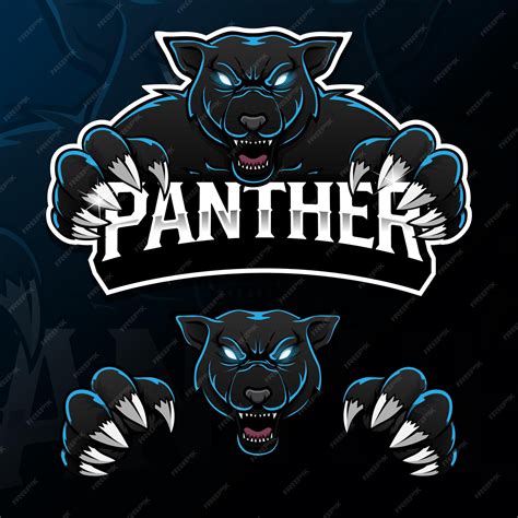 Premium Vector | Angry wild animal panther mascot logo