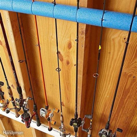 82 fishing tips and tricks hacks #fishingtricks | Fishing rod storage, Fishing rod, Garage storage