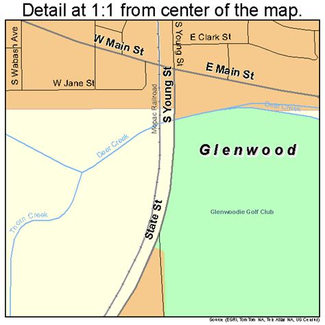 Glenwood Illinois Street Map 1730029