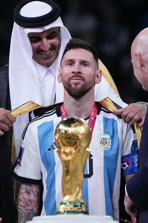 Lionel Messi FIFA World Cup 2022 Golden Ball Trophy Leo Messi, Lionel Messi, Qatar Football ...