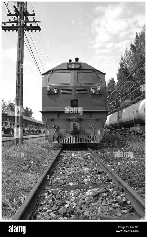 Old steam train Black and White Stock Photos & Images - Alamy