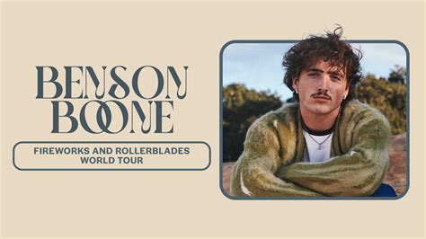 Benson Boone | Concert Dates & Tickets | Frontier Touring